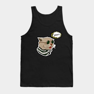 cat with glasses Tank Top